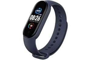 SZAERFA Pulsera de Banda Inteligente M5, IP67 Reloj Inteligente a Prueba de Agua Pulseras Presión Arterial/Monitor de frecuencia cardíaca/Podómetro Pulsera Deportiva Rastreador de Actividad física