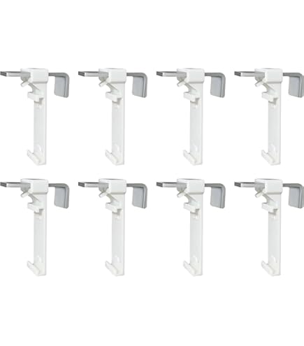 Set van 2 reserveonderdelen rolgordijn met klembevestiging (17 mm/zonder boren/pvc), rolluiken, houder, raam, klemhouder, rolgordijn, klemdragers, zonder boren, voor dubbele scooter, blind