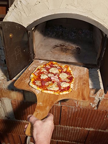 XXL Bambus Pizzaschieber – Pizzaschaufel für Familienpizzen und mehr (38x30cm Arbeitsfläche) - 7