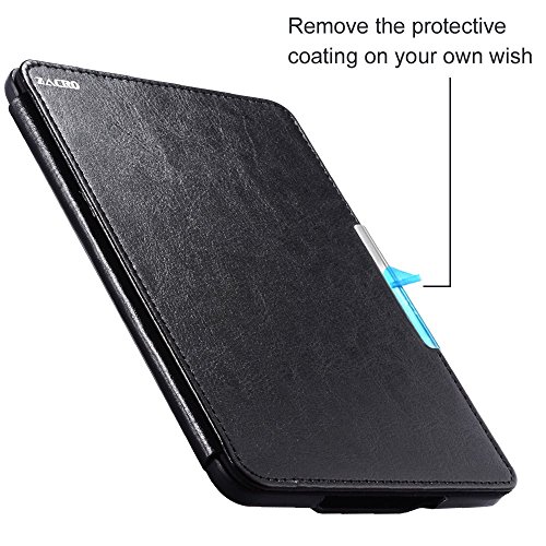 Zacro Kindle Paperwhite Lederhülle, Leder Schutzhülle Tasche Leather Case Cover mit Wake/Sleep Smart Funktion + Displayschutzfolie, geeignet für alle neue Kindle Paperwhite 2015 300 PPI 3.Generation / 2014 / 2013 / 2012 - 3