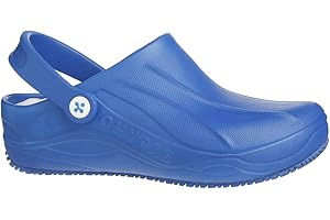 Oxypas SAFETY JOGGER Clogs für Damen - SMOOTH - Leichter Arbeitsschuh für Herren, ideal für Krankenhaus, Küche oder Garten, Blau, Größe EU 42