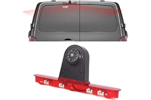 NAVINIO Third Roof Top Mount Brake Lámpara Cámara Luz de Freno Cámara inversa Coche Cámara de Visión Trasera Cámara de Marcha Atrás para Citroen Dispatch Proace Peugeot Expert Traveller Van Transporter
