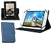 Produktbild Navitech Odys NERO 8 Tablet-PC rotierbares bycast Leder Case / Cover in Dunkel Blau