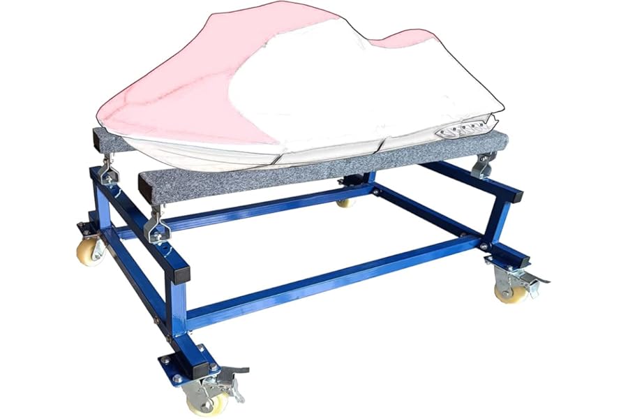 Pedigo Jet Ski Dolly Boat Stand jetski Cart Trolley Rib Tote Workshop Trailer Mover Watercraft Stand Up Showroom Waverunner Carrier, Blue, 126cm x 87cm x 52cm ( L x W x H )