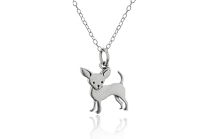 FashionJunkie4Life Sterling Silver 3D Dog Breed Necklaces