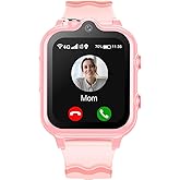 Kids Tracker Watch, IP68 Waterdichte Kids Smartwatch met Tracker Telefoon Wekker Game Camera Compatibel met 2G T-Mobile Verjaardagscadeau voor kinderen (blauw
