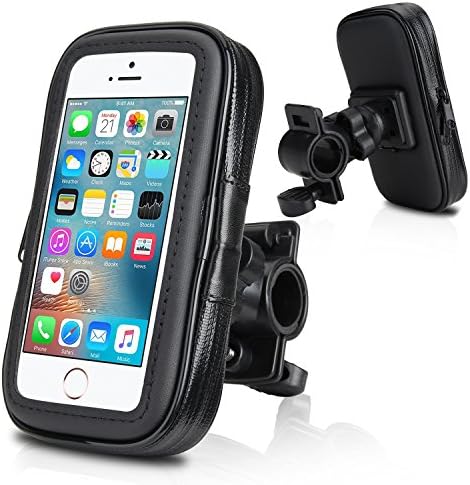Waterproof Bike Mount, Repou Universal Waterproof Case Bike Mount Holder Compatible with Smartphones with 4.0 to 4.3 inch Displays including iPhone SE 5S 5