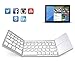 Produktbild MAyouth Wireless Keyboard, Wireless Tri-Folding-Tastatur (entwickelt für besseres Schreiben), Ultra Slim Bluetooth-Tastatur mit Touchpad für Tablet PC Phone (Weiß)