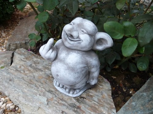 Steinfigur Troll Gnom Gartenfiguren für Garten Deko Teich FantasiefigurSteinfigur Troll Gnom Gartenfiguren für Garten Deko Teich Fantasiefigur Steinfiguren