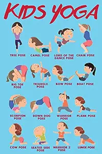 Kids Yoga Wall Sticker Poster for Children|Unframed Poster For Play School, Kids Room, Kindergarten|Wall Decor Item|Decorative Poster For Wall|Kids Learning Poster for Decoration|Self Adhesive Poster (13