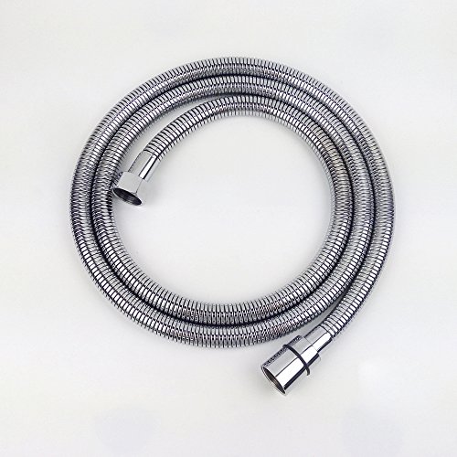 MINGOR Edelstahl Einfache Installation Flexible Brauseschlauch/Duschschlauch Badezimmer Rohraustausch, Poliert Chrom(1m)