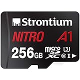 Strontium Nitro A1 256GB Micro SDXC Memory Card 100MB/s A1 UHS-I U3 Class 10 with High Speed Adapter for Smartphones Tablets 