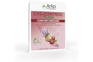 Arkopharma - Cys-Control Flash | Confort urinaire - Bon fonctionnement du système urinaire - Complément alimentaire | 10 gélules et 10 capsules