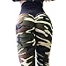 Produktbild Bonboho Frauen Sport Camo Leggings High Waist Push up Yoga Fitness Gym Damen Sporthosen Strumpfhosen Slim Fit SkinnyHose Lauf Sportliche Hosen