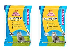 JiMMy Pet Products Jimmy Cat Litter Superb Clumping Baby Powder Fragrance 10 Kg