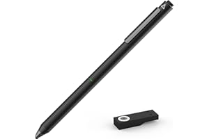 Adonit Dash 3 Stylus Eingabestift für iOS & Android - (z.B. Apple iPad (Pro), iPhone SE 2020 / 11 / Pro / Max, Android Smartphones) - [Aluminium, Feine Spitze, Integrierter Akku, Trageclip] - schwarz
