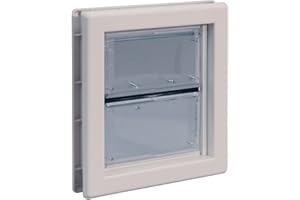 IDEAL PET PRODUCTS SINCE 1979 Ideal Pet Products Air Seal Pet Door with Telescoping Frame, Small, 6.63" x 7.25" Flap Size