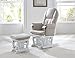 Tutti Bambini GC35 Deluxe Glider Chair & Stool (White)