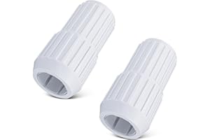 Adabuing Pool Telescoping Pole Cam Lock Replacement - fit for EZ Lock Cam for Telescopic Swimming Pool Poles with Twist Lock, Repaired and Fixed Your Pool Pole, for 2 Section Pole - 2 Pcs White