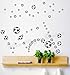 Produktbild 58 gemischt Größe Fußball Vinyl Sticker House Fenster Art Wand Aufkleber - braun