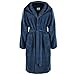 Produktbild Gräfenstayn® Damen & Herren Bademantel mit Kapuze S-XXXL 100% Baumwolle in verschiedenen Farben mit Öko-Tex Siegel Standard 100: "Geprüftes Vertrauen" 31104 (XXL, Blau)