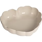 Emile Henry Madeleine Fırın Kabı Kalp 6,5 x 24,5 x 26,5 cm Ekru/Clay