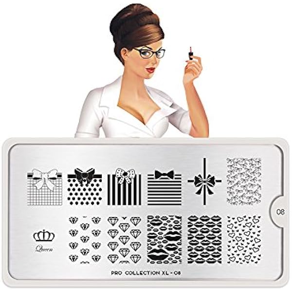 MoYou-London THE XL PRO 03 Nagelschablone | 12 Große Motive Für Nageldesign Mit Stempel
