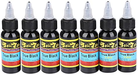 Tini Regner Tattoo Ink Solong 7pcs/Set 30ml Bottle Tattoo True Black Ink Pigments
