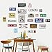 Produktbild QHQ Wandaufkleber Tapete Retro Autokennzeichen Wandaufkleber Abziehbilder Vintage Wohnkultur Zeichen Bar Pub Cafe Decor Zeichen Garage Malerei Aufkleber