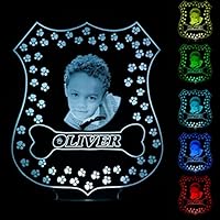 Paw Patrol Inspiriert Personalisierte Geschenk Foto Name Nachtlicht 16 Farben