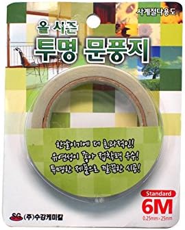 Anyside Transparent Adhesive Seal Weatherstrip Draught Excluder for Door & Window (25mm)