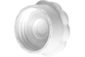 GRÄWE Sodastream - Juego de 4 tapas de cristal para botellas de cristal con diseño de pingüino y cristal, color blanco