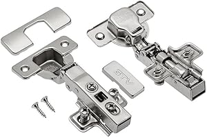 GTV Soft Close Kitchen Hinge Cabinet Door Plate with Screws 35 mm Pack of 10