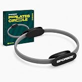 Sporsize Pilates &Ccedil;emberi 35 cm, Konforlu Pedli Diren&ccedil; Halkası, İ&ccedil; Bacak Kal&ccedil;a Karın Kol ve G&ouml;ğ&uuml;s Egzersiz Aleti, Evde Pilates