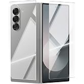Aksesuarcim Samsung Galaxy Z Fold 6 Ekran Koruyucu Cam 2in1Tam Kaplayan Temperli Etnaa Siyah