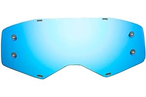 SeeCle Compatible pour Scott Prospect 415159 lentilles de rechange pour masques orange effet miroir compatible pour masque Scott Prospect Homme