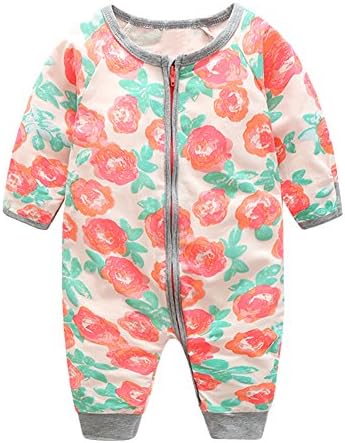 Baby Infants Toddler Kids Floral Long Sleeve Rompers Jumpsuit Bodysuit