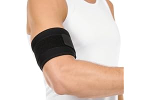 BraceAbility shoulder strap bracket with upper arm compression sleeve for treating muscle inflammation, tearing, swelling relief, trauma, arm muscle rupture, Tricep pain packaging