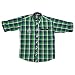 Little Man kids clothing shirts for boys full sleeves, checks cotton casual party wear boys shirt (8 to 16 Years) - Green RS.499.00