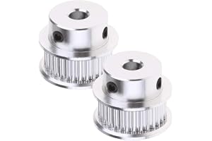 Saipor GT2 remskivor i aluminium, GT2 remskivor, GT2 remskiva, för GT2 3D-skrivare, remskiva, 6 mm bred (30 x 5 mm tänder)