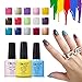 Elite99 Varnish Gel Nail Polish Soak Off UV LED Nail Art Manicure 7.3ml French White (40501)