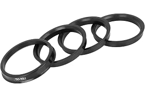 A ABSOPRO Centratorringar 73,1 mm A 65,1 mm svart 4 st för fälgar Plast
