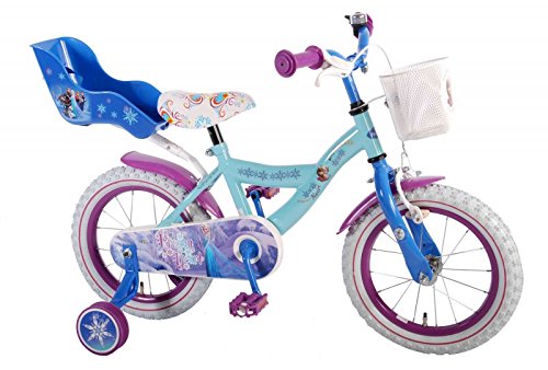 14 Zoll Mädchenfahrrad Kinderfahrrad Fahrrad Frozen Disney Eiskönigin Bike Rad VOLARE