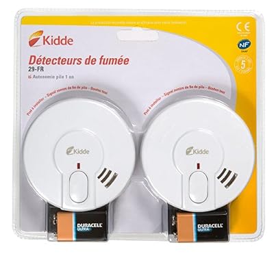 Inconnu Lot de 2 détecteurs de fumée standard KIDDE