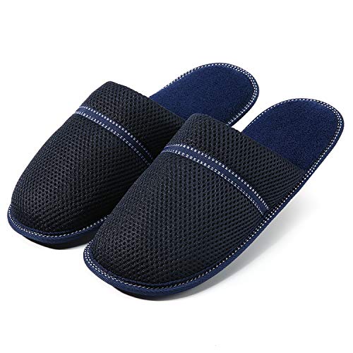 Artyton Zapatillas de Estar por casa para Hombre, Interior Casa Caliente y Slippers para Invierno o otoño.   (42 EU, Azul Marino)