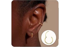 MILACOLATO G23 Titanium Hoop Earrings for Women Men Hypoallergenic Lightweight in Implant Quality for Teenagers Huggie Hoop Earrings Small Hoop Earrings