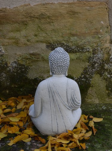 Herrlicher Buddha aus Steinguss, frostfest - 3