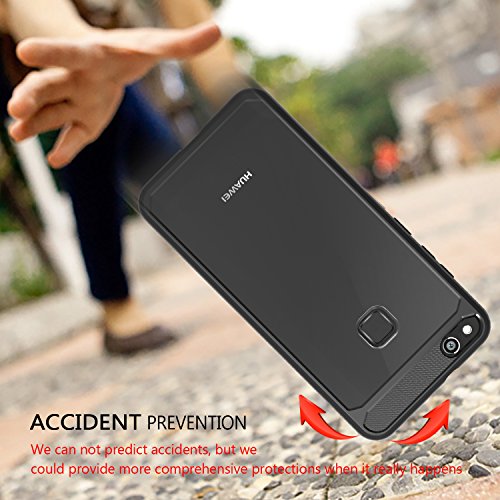 Funda Huawei P10 lite  Carcasa Huawei P10 lite SPARIN Material TPU Suave y PC Duro  Resistente a los Golpes  Anti-Rasgu  os  Absorci  n de Impacto Funda de Protecci  n Espalda para Huawei P10 lite