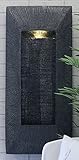 Wandbrunnen, rechteckig, anthrazit/grau Kabel: 5m H. 75 cm - 2