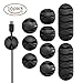 Price comparison product image Dargon Eight 10pcs Long Lasting Cable Tidy Clips, Cable Management System, Self-Adhesive Desktop Cord Holder, Hider, Charging Cable Drop Organizer for TV PC Laptop Home Office